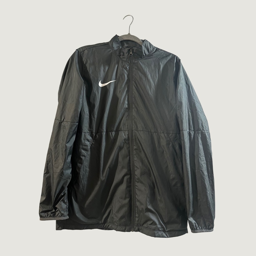 Nike Mens Black Windbreaker Vented Back Mesh Lined Full Zip Jacket‎ Size Medium
